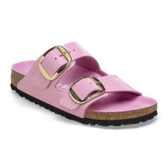 Arizona Big Buckle Přírodní kůže Lakovaná Vysoký lesk Fondant Pink