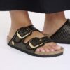 Arizona Big Buckle Textile Raffia Black Arizona Big Buckle Textile Raffia Black