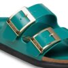 Arizona Droplet Buckle Přírodní kůže Lakovaná Arizona Droplet Buckle Přírodní kůže Lakovaná