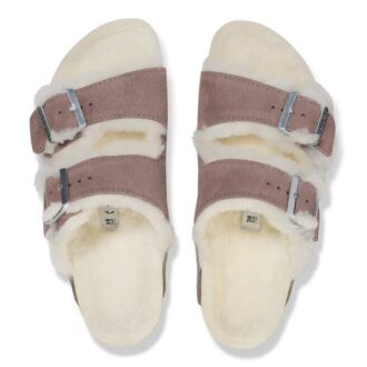 Arizona Shearling Semišová kůže a ovčí kůže Vybledlá fialová