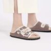 Arizona Shearling Semišová kůže a ovčí kůže Vybledlá fialová Arizona Shearling Semišová kůže a ovčí kůže Vybledlá fialová