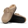 Boston Big Buckle Shearling Natural Leather Oiled