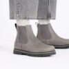Dámské polobotky Highwood Slip on Mid z nubukové kůže Dámské polobotky Highwood Slip on Mid z nubukové kůže