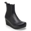 Ebba Slip on Leather Black Black