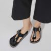 Gizeh Big Buckle Natural Leather Patent Gizeh Big Buckle Natural Leather Patent