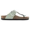 Gizeh Big Buckle Nubuck Leather Matcha Gizeh Big Buckle Nubuck Leather Matcha