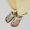 Gizeh Big Buckle Nubuck Leather Matcha Gizeh Big Buckle Nubuck Leather Matcha