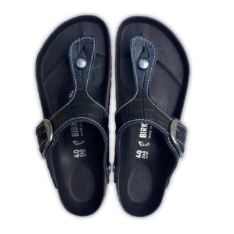 Gizeh Big Buckle Přírodní kůže Lakovaná černá