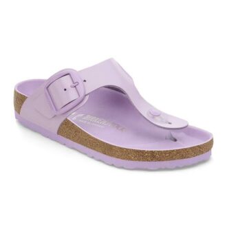 Gizeh Big Buckle Přírodní kůže Lakovaná Vysoce lesklá Crocus