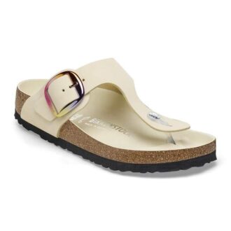 Gizeh Big Buckle z přírodní nubukové kůže