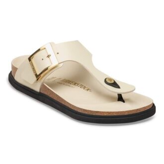Gizeh Droplet Buckle Přírodní kůže Lakovaná