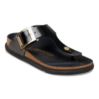 Gizeh Droplet Buckle Přírodní kůže Lakovaná