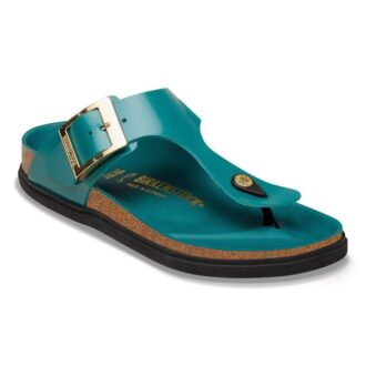 Gizeh Droplet Buckle Přírodní kůže Lakovaná