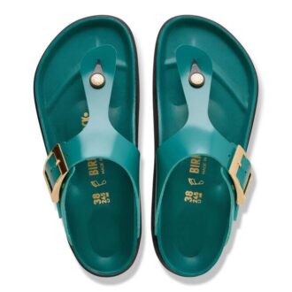 Gizeh Droplet Buckle Přírodní kůže Lakovaná