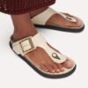 Gizeh Droplet Buckle Přírodní kůže Lakovaná Gizeh Droplet Buckle Přírodní kůže Lakovaná