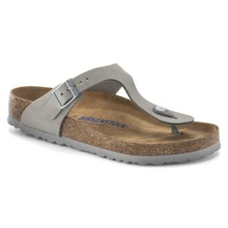 Gizeh Soft Footbed Nubuková kůže Holubí šedá