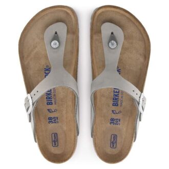 Gizeh Soft Footbed Nubuková kůže Holubí šedá