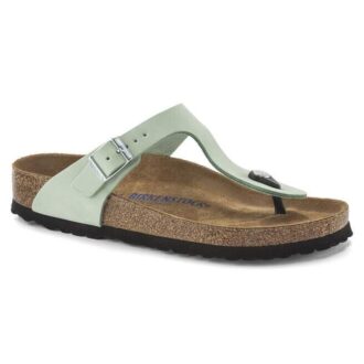 Gizeh Soft Footbed Nubuková kůže Matcha