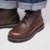 Highwood Lace Mid Men Leather Chocolate