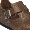 London Single Strap Natural Leather Embossed London Single Strap Natural Leather Embossed