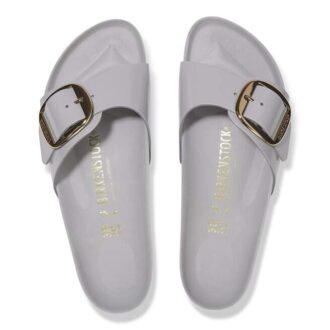 Madrid Big Buckle Natural Leather Patent