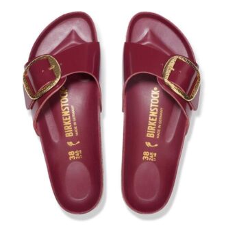 Madrid Big Buckle Natural Leather Patent