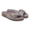 Madrid Big Buckle Natural Leather Patent