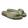 Madrid Big Buckle Natural Leather Patent