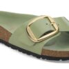 Madrid Big Buckle Natural Leather Patent