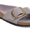 Madrid Big Buckle Natural Leather Patent