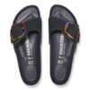 Madrid Big Buckle Nubuck Leather Black