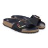 Madrid Big Buckle Nubuck Leather Black