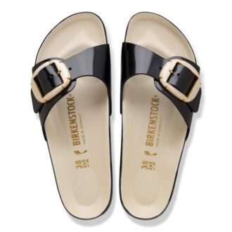 Madrid Big Buckle Pearl Přírodní kůže Lakovaná