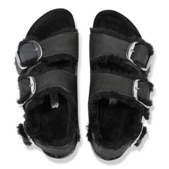 Milano Big Buckle, ovčí kůže, přírodní kůže, olejovaná