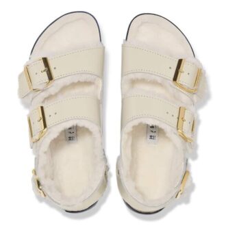 Milano Shearling Přírodní kůže – ovčí kůže s vysokým leskem, barva ecru