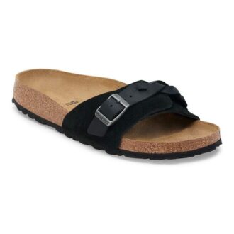Oita Braided Suede Leather Black