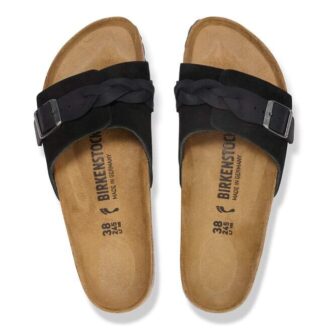 Oita Braided Suede Leather Black