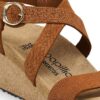 Sibyl Embossed Leather Burnt Orange
