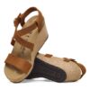Sibyl Embossed Leather Burnt Orange