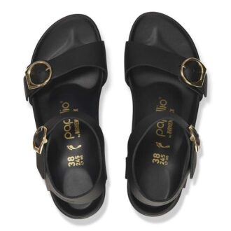 Soley Ring-Buckle Leather Black